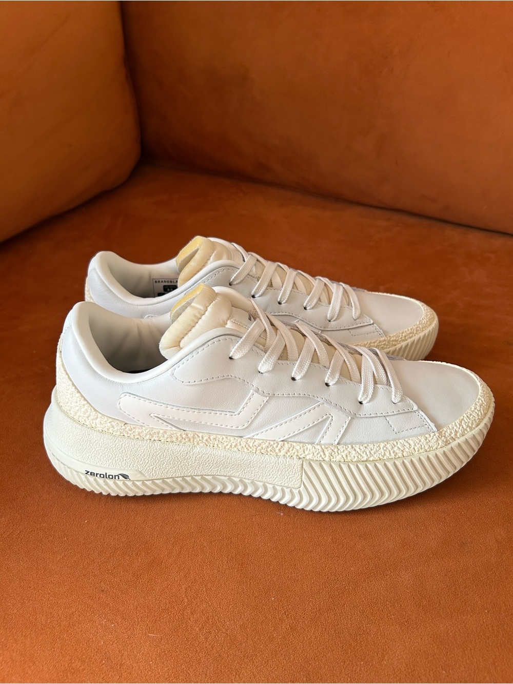 Brandblack Cream White Low-Top Sneakers